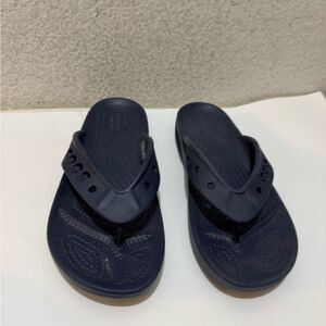 CROCS Unisex Baya II Flip Flops Men5  W7 Navy blue